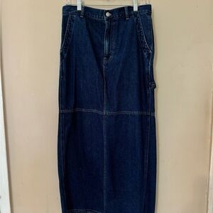 Madewell Dark Denim Skirt
